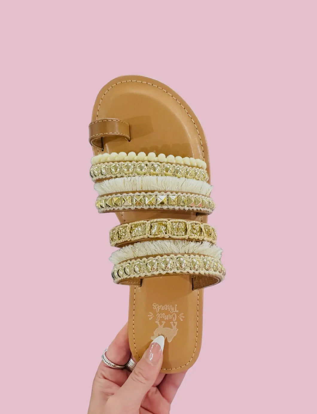 Boho Love Sandals - Gold