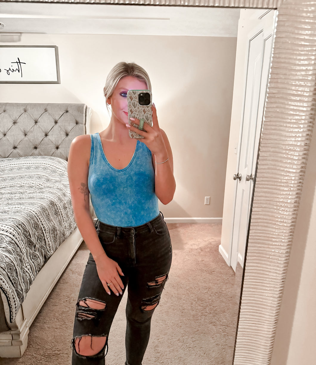 Night Out Bodysuit - Ocean Blue