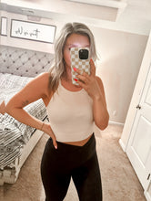 Load image into Gallery viewer, Grace High Neck Ribbed Crop Top
