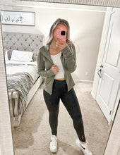 Load image into Gallery viewer, You Go Girl Athletic Jacket - Moss
