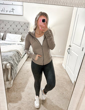 Load image into Gallery viewer, You Go Girl Athletic Jacket - Truffle
