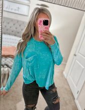 Load image into Gallery viewer, Bailey Ribbed Top - Teal
